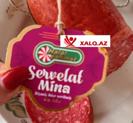 "Halal Zəhmət"in 21 manatlıq kolbasasından görün nə çıxdı?-Video-Fotofakt