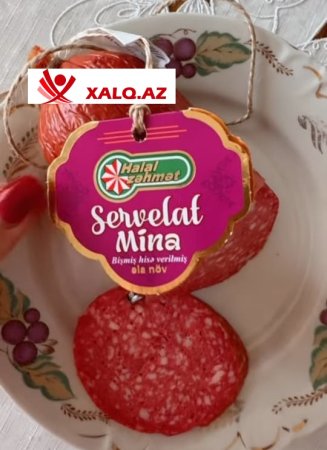 "Halal Zəhmət"in 21 manatlıq kolbasasından görün nə çıxdı?-Video-Fotofakt