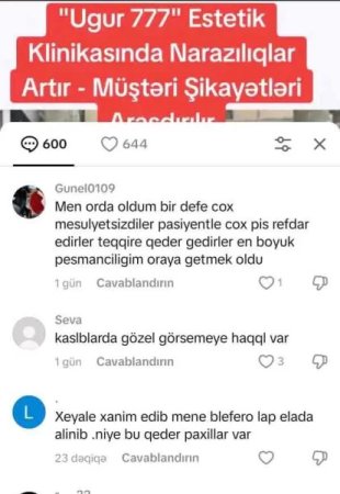 “Uğur 777” klinikası ilə bağlı narahatlıqlar artır: xəstələrin şikayətləri səngimir - FOTOLAR
