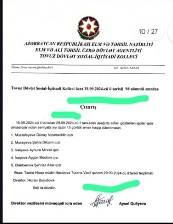 Tovuz Dövlət Sosial-İqtisadi Kollecinin direktoru gülünc vəziyyətinə düşüb - Ödənilməyən 7 aylıq əmək haqqının "səbəbi"