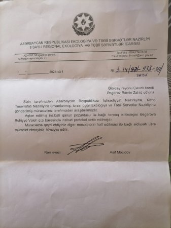 Çaxırlı Kəndində Ədalət Tələbi: Qanunsuz Torpaq İcarəsi və Ekoloji Fəlakət -  VİDEO // FOTO