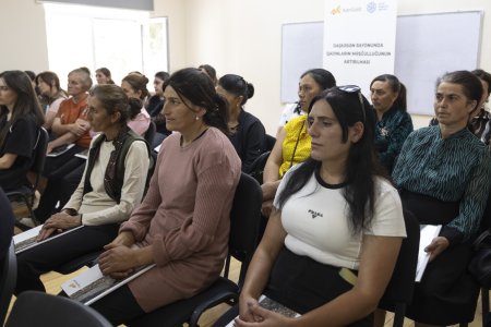 “Daşkəsəndə qadınların məşğulluğunun artırılması” layihəsi çərçivəsində növbəti maarifləndirici seminar təşkil edilib - FOTO