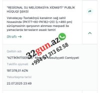 Vergi borcu olan şirkət Zakir Quliyevin rəis olduğu qurumdan daha 3 tender uddu - FOTOFAKT