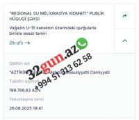 Vergi borcu olan şirkət Zakir Quliyevin rəis olduğu qurumdan daha 3 tender uddu - FOTOFAKT