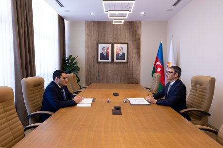 Zakir İbrahimov 4-cü “Yüksəliş” müsabiqəsinin qalibləri ilə növbəti görüşlər keçirdi - Foto