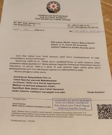 Şəhidin xatirəsinə icazə verilmir – qanun bəndinə ilişən ədalət