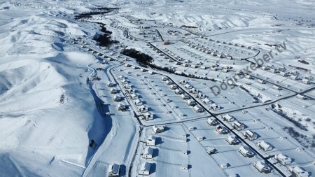 Səmadan görünən nizam: Horovlu kəndində qış mənzərəsi