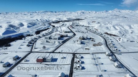 Səmadan görünən nizam: Horovlu kəndində qış mənzərəsi