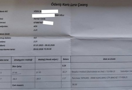 Fermer kartlarından mənimsənilən milyonlar - Vəzifəli şəxslər və saxta terminallar - ŞOK İDDİA Fermer kartlarından mənimsənilən milyonlar - Vəzifəli şəxslər və saxta terminallar - ŞOK İDDİA
