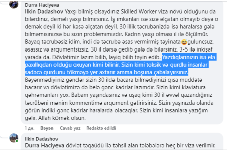 Kollec direktoru insanları təhqir etdi - "Sizin kimi toksik və qurdlu insanlar..." - FOTOFAKT