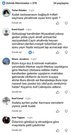 Xaçmazda narazılıq dalğası böyüyür – sakinlər Elnur Rzayevdən gileylənir İDDİA