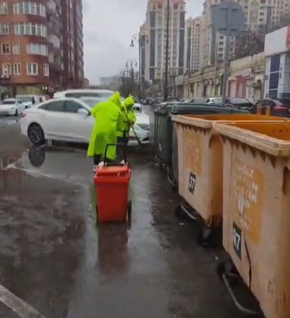 Nərimanov Rayon Mənzil-Kommunal Təsərrüfatı Birliyinin kollektivi 24 saatlıq iş rejimində çalışır VİDEO-FOTO