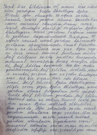 Ağsuda sosial yardım qalmaqalı: vətəndaş müraciəti, yazılı “zəmanət” və sonradan geri tələb olunan 922 manat
