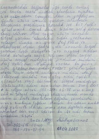 Ağsuda sosial yardım qalmaqalı: vətəndaş müraciəti, yazılı “zəmanət” və sonradan geri tələb olunan 922 manat