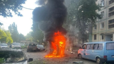 Rusiya ordusu Zaporojyeyə dronlarla zərbələr endirdi
