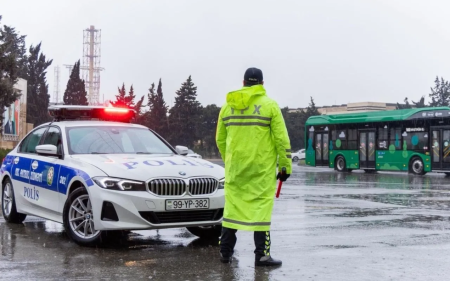 DYP yağışlı hava ilə bağlı sürücülərə müraciət etdi